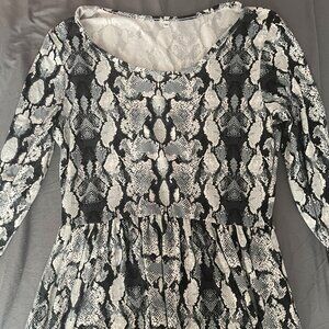 Women's Snakeskin Maxi Dress Size M